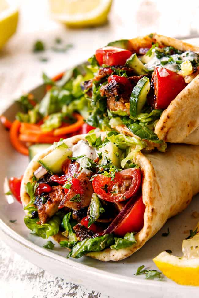 Shish kebab with donner meat & drink